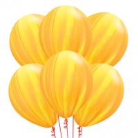 Букет Шары Агат желто-оранжевые 35 см