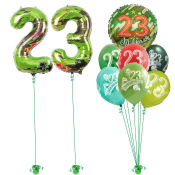 Сет 23 Февраля! Звезды золотые 9 шт