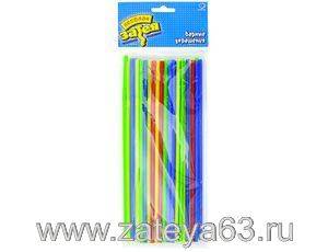 Трубочки для коктейля Веселая Затея разноцветные 50 шт