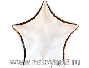 Шар фольга без рисунка Звезда 9" серебро (FM)