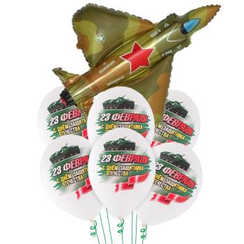 Букет 23 Февраля! Истребитель Русский 7 шт