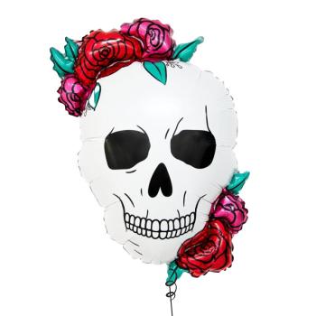 Шар фигура надутая гелием Череп 1 шт