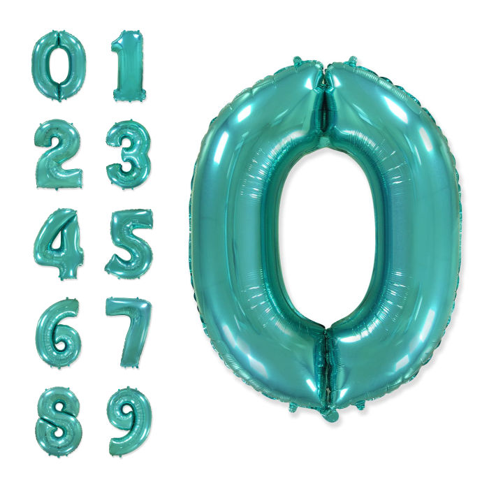 Шар Цифра Тиффани с гелием 1 шт