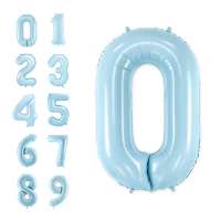 Шар Цифра Голубая с гелием 1 шт