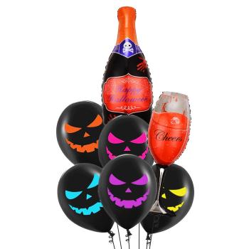 Букет Бутылка и бокал на Хэллоуин  7 шт Букет Бутылка и бокал на Хэллоуин  7 шт