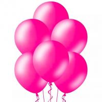 Букет Шары Металлик фуксия 35 см