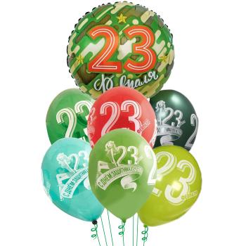 Букет 23 Февраля! Звезды золотые 7 шт