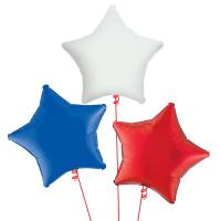 Букет Шары фольга Звезды ассорти разноцветное 46 см