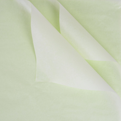 Бумага тишью влагостойкая перламутт светло-зел 50*68 см 1 шт