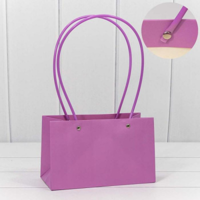 К Сумочка для цветов фиолетовая 22*10,5*13,5 см 1 шт