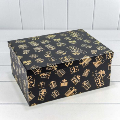 Коробка прямоуг Подарки №2 18,8*12,7*7,5 см 1 шт Коробка прямоуг Подарки №2 18,8*12,7*7,5 см 1 шт