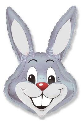 Шар фольга Фигура Кролик серый (FM)G36 Шар фольга Фигура Кролик серый (FM)G36