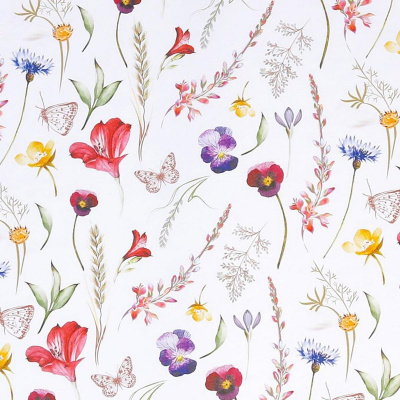 Бумага крафт Цветы 70*100 см 1 шт