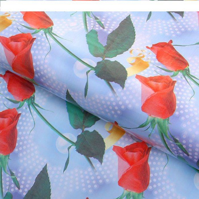 Бумага голографическая Розы 70*100 см 1 шт