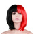 Парик Каре 2 половинки (красный/черный) 1 шт Парик Каре 2 половинки (красный/черный) 1 шт
