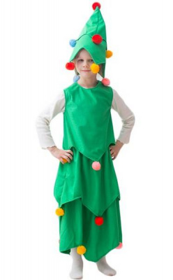 Костюм Елочка 5-7 лет рост 122-134 (шляпа, безрукавка, юбка) Костюм Елочка 5-7 лет рост 122-134 (шляпа, безрукавка, юбка)