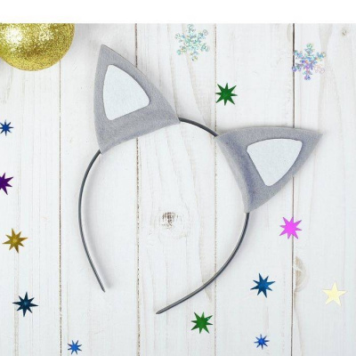 Ободок ушки Волк 1 шт Ободок ушки Волк 1 шт