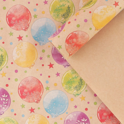 Бумага крафт Шары 70*100 см 1 шт