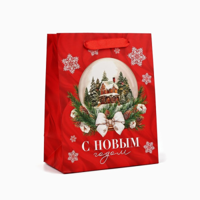 Пакет ламинат Новогодний шар 18*23*10 см 1 шт Пакет ламинат Новогодний шар 18*23*10 см 1 шт