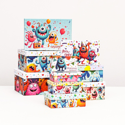 Коробка прямоуг Монстрики №8 26*17*10 см 1 шт