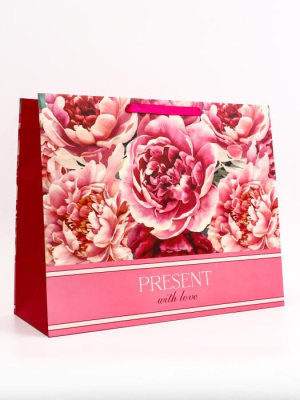 Пакет ламинат Present with Love 40*40*19 см 1 шт Пакет ламинат Present with Love 40*40*19 см 1 шт