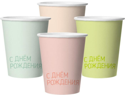 Стакан ВВ С ДР классика ассорти 250 мл 6 шт Стакан ВВ С ДР классика ассорти 250 мл 6 шт