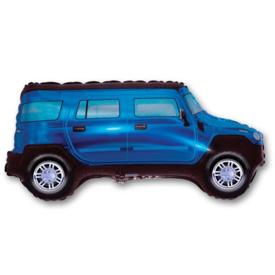 Шар фольга Фигура Джип синий (FM)G36