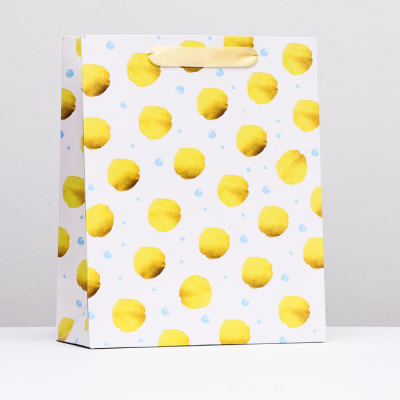 Пакет ламинат Горох 26*32*12 см 1 шт