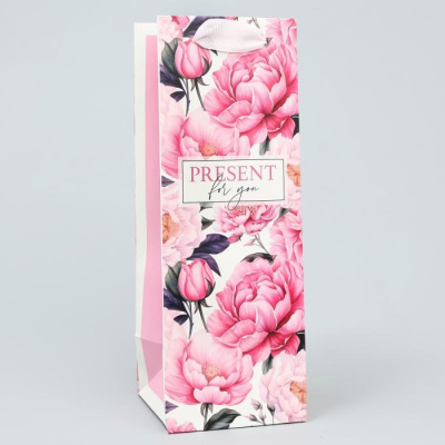Пакет под бутылку Present for you 9*25*8,9 см 1 шт