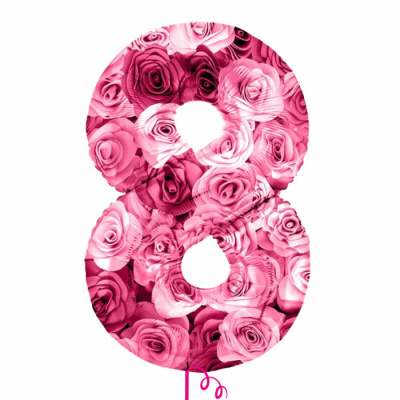 Фигура Цифра 8 Марта! Симфония роз 86 см с гелием 1 шт Фигура Цифра 8 Марта! Симфония роз 86 см с гелием 1 шт