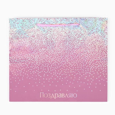 Пакет ламинат Поздравляю 27*23*11,5 см 1 шт