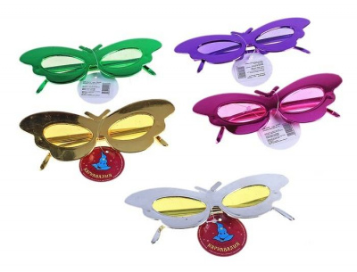 Очки Бабочка мотылек 1 шт  Очки Бабочка мотылек 1 шт