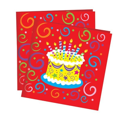 Салфетка Пати Бум Торт яркий 33х33 см 12 шт Салфетка Пати Бум Торт яркий 33х33 см 12 шт