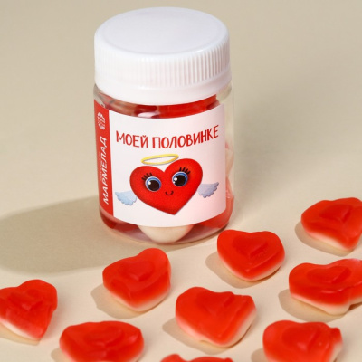 Мармелад в банке Моей половинке 50 гр 1 шт