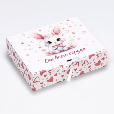 Коробка складная От всего сердца 31,5*24,5*8 см 1 шт