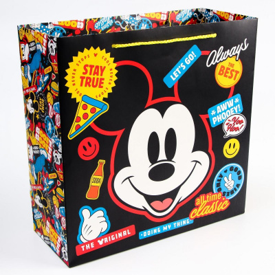 Пакет ламинат Микки Мус 30*30*12 см 1 шт