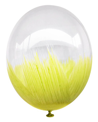 Набор шаров Браш-мазок Желтый 10 шт