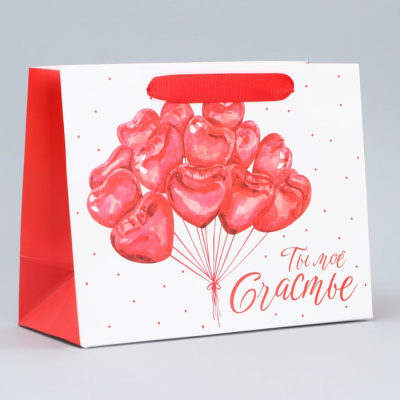 Пакет ламинат Ты мое счастье 23*18*10 см 1 шт