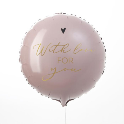 Шар Круг фольга 18" With love for you Шар Круг фольга 18" With love for you