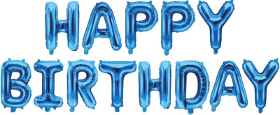 Шар Фигура Мини Надпись HB синяя 16* Шар Фигура Мини Надпись HB синяя 16*