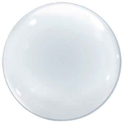 Шар фольга без рисунка Сфера Бабл 18" прозрачный 10 шт фиол.