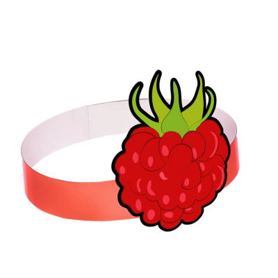 Маска - ободок картон Малина 1 шт