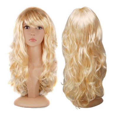 К Парик длинный Блондинка волнистая 1 шт