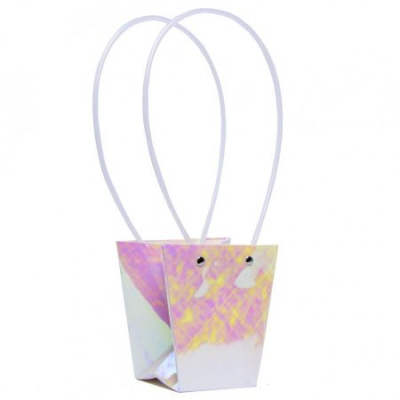 К Сумочка для цветов Конус хамалеон 12*12*8 см 1 шт