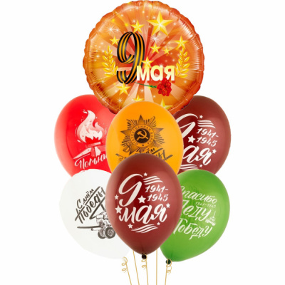 Букет 9 мая! С Днем Победы! 1941-1945 7 шт Букет 9 мая! С Днем Победы! 1941-1945 7 шт