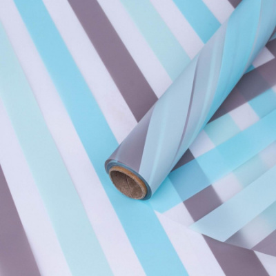 Пленка матовая Радуга голубая 58см*10м 1 шт  