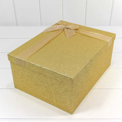 Коробка прямоуг Блеск золото №1 16,8*10,8*6,5 см 1 шт