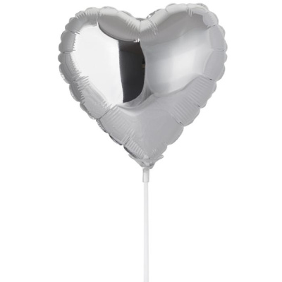 Шар фольга без рисунка Сердце 9" серебро (FM) Шар фольга без рисунка Сердце 9" серебро (FM)