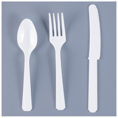 Столовые приборы Веселая Затея пласт белые 24 шт