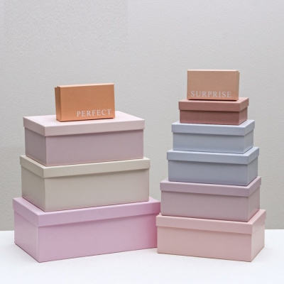 Коробка прямоуг Нежный №4 18*11*6.5см рис микс 1 шт